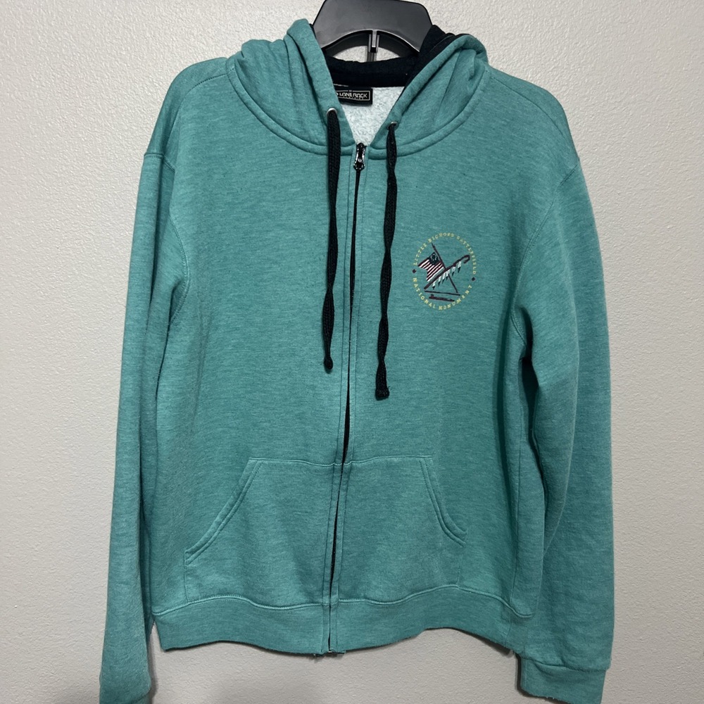 Lone Rock Clothing Little Bighorn Battefield Jacket Size Med‎ Teal Green